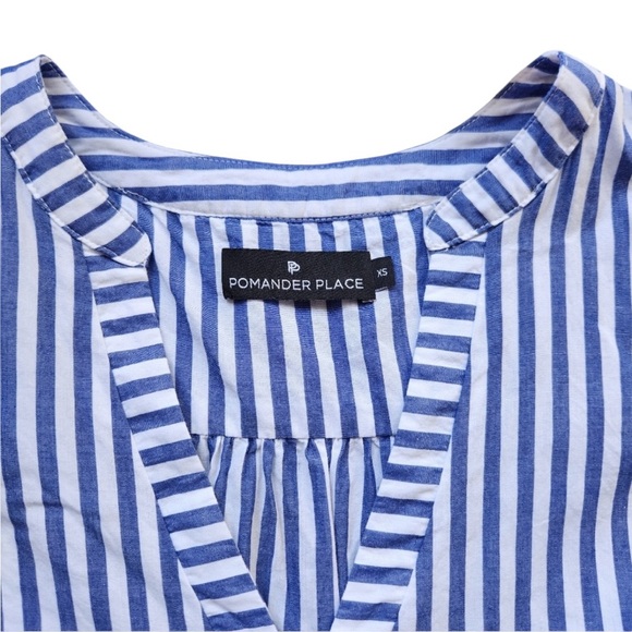 Tuckernuck Pomander Place Kenzo Dress – Blue Stripe – XS - Picture 5 of 7